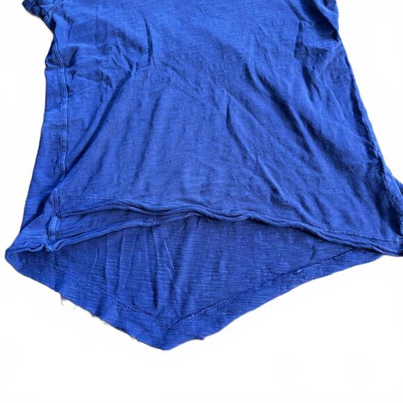 Wilt Raw Edge Asymmetrical Slub Tee Purple Indigo Women’s Size Small - Picture 6 of 7